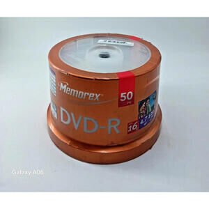 Memorex DVD-R 50 Pack – 16X 4.7GB 120 Min – Blank‎ Discs – New Sealed Spindle